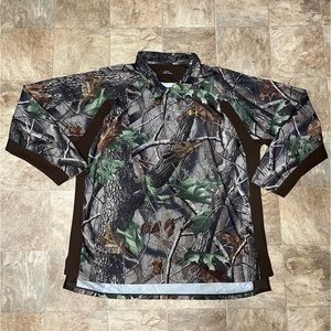 Under armour camo pull over windbreaker